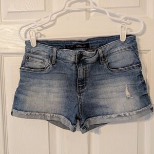 STS Blue Jean Shorts Blue Distressed Mid-Rise